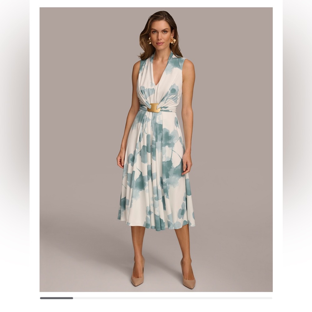NWT Donna Karan Waist Wrap Dress.